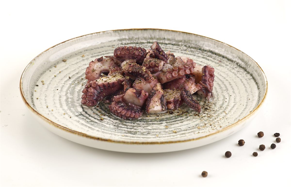 Présentation produit : Marinade de poulpe aux 5 poivres